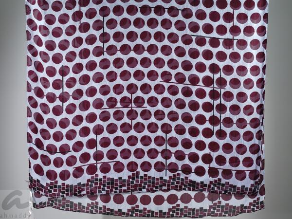 AHMADDY Seiden-Schal violett hellblau